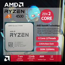 AMD Ryzen 5 4500 R5 4500 3.6 GHz 6-Core 12-Thread CPU Processor 7NM L3=8M 100-000000644 Socket AM4 2024 - buy cheap