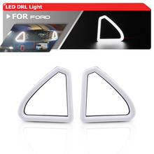 Rejilla superior delantera para Ford Mustang, parachoques de capó, luces de circulación diurna DRL blancas brillantes, 2 uds., 2015-2017 2024 - compra barato