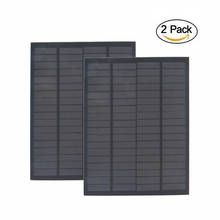 Painel solar policristalino, com células solares de 5w, 10w, 20w para carregamento de bateria de 12v, 5, 10, 20, 30, 40, 50 e 60 w, 2 peças 2024 - compre barato