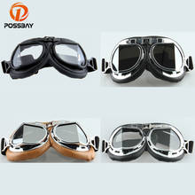 POSSBAY-casco de Motocross Retro, gafas de piloto, Jet Flying, gafas protectoras, engranaje de gafas para Harley 2024 - compra barato