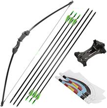 Linkboy Archery 15-20lbs Recurve Takedown Bow and Arrow Set for Youth Adult Practice Kit Kids Toy Shooting 2024 - buy cheap