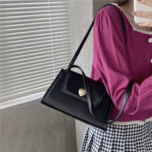 Retro Design Women Love Shoulder Bag Fashion PU Leather Ladies Small Tote Purse Handbags Vintage Female Underarm Bags 2024 - buy cheap