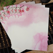 Impressão de papel em estilo chinês, 8 peças, letras, impressão, vintage, flores, artesanato, estudantes, papelaria, material de escritório 2024 - compre barato