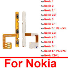 Шлейф кнопки питания для Nokia 2 2,1 3 3,1 5 5,1 6 6,1 7 7,1 7Plus 8 X3 X5 X6 X7 шлейф громкости Замена бокового ключа 2024 - купить недорого