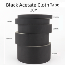 30M Black Acetate Cloth Single-sided Adhesive Tape Wire Bnding High Temperature Resistance Tape For Electric Phone LCD Repair 2024 - buy cheap