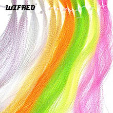 Wifreo-Paquete de 14 tachuelas de cristal fluorescente UV, Tinsel, Flash, Material de atado de moscas, plantilla de agua salada 2024 - compra barato