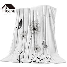 Pattern Dandelion Throw Blanket Soft Comfortable Velvet Plush Blankets Warm Sofa Bed Sheets 2024 - buy cheap