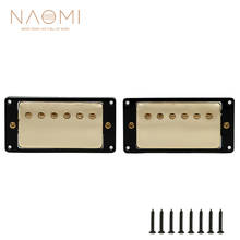 Juego de abrazaderas Humbucker de guitarra eléctrica, Set de cuello y puente de 50mm/52mm, doble bobina Humbucker chapado en oro para guitarra LP, 2 uds. 2024 - compra barato