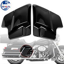 Capa lateral para motocicleta, esticada, preta, esquerda e direita, para harley touring, rei da estrada, eléa, glide cvo, limitado, flhtschap 2024 - compre barato