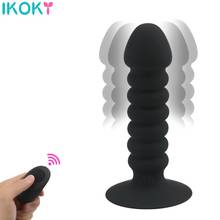 Remote Control Anal Plug Bead Butt Plug Male prostate Massager Vibrator Sex Toys For Men Suction Cup Dildo Vibrator For Women 2024 - buy cheap