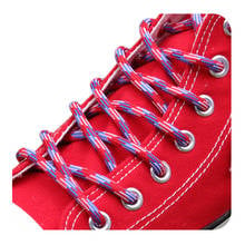 Weiou индивидуальные шнурки 4,5 мм круглые Полиэстеровые три твил шнурки мужские и женские повседневные шнурки для отдыха кроссовки для бега 2024 - купить недорого