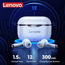 Lenovo-auriculares inalámbricos LP1 TWS, cascos con Bluetooth 5,0, estéreo Dual, reducción de ruido, HIFI, bajos, Control táctil, 300mAH 2024 - compra barato