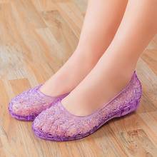 Women Shoes Sandals Fashion Princess Crystal Shoes Non Slip Mom Wedge Loafers Plus Size 41 Womens Glitter Sandals White Shoes 2024 - buy cheap