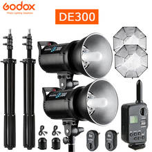 Godox-de300 lâmpada estroboscópica profissional, 300w, estúdio de fotografia profissional, iluminação para fotografia, retrato, arte, produto fotográfico 2024 - compre barato