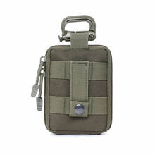 Bolsa táctica de nailon 1000D, riñonera Molle de caza, bolsa táctica militar, bolsa colgante portátil para exteriores, bolsa de emergencia EDC 2024 - compra barato