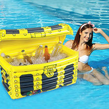 Cubo de hielo inflable, Enfriador de cerveza de PVC, soporte flotante de gran capacidad para bebidas, para piscina, fiesta, Playa 2024 - compra barato