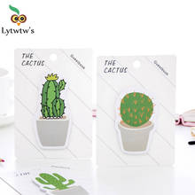 1 Pcs Cute Kawaii Memo Pad Stickers Sticky Notes Cactus Office School Supply Stationery notepad decoration adhesive 2024 - buy cheap