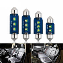 2 pces c5w c10w lâmpadas led canbus Festoon-31MM 36mm 39mm 41mm 3030 chip nenhum erro carro interior dome luz de leitura 12v/24v 2024 - compre barato