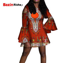 Women Dress Casual Short Ladies Sexy African Flare Sleeve Dresses Dashiki Women Traditional Print Mini Africa Clothing WY5136 2024 - buy cheap