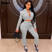 Hoodies Women Casual Two Piece Tracksuit Set Crop Top and Drawstring Pants Set Sweatsuits for Women Joggers Suit Sets Wholesale 2024 - buy cheap