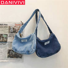 Fashion Small Denim Handbag Women Bag Designer Ladies Handbags Big Purses Jean Denim Tote Shoulder Crossbody Women Messenger Bag 2024 - buy cheap