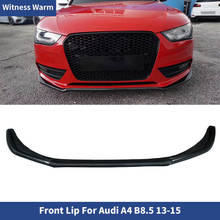 Carbon Fiber S4 Style Car Front Bumper Lip Splitter for Audi A4 B8.5 Front Shovel Standard Bumper 2013-2015 2024 - buy cheap