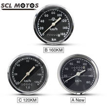 Scl motos novas 120/km, velocímetro de motocicleta com luz de seta para bmw r1/r12/r50/r71/m72, peças para moto 2024 - compre barato