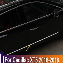 Для Cadillac XT5 2016 2017 2018 ABS Хромированная Боковая дверь корпус формовочная линия крышка отделка протектор украшения внешние аксессуары 2024 - купить недорого