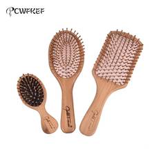 Antistatic Massage Comb Paddle Brush  Combanti-static Natural Wooden Massage Hairbrush Comb Scalp Health Care Paddle Brush 2024 - buy cheap