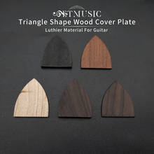 Cubierta de tacón de guitarra acústica, cubierta de madera con forma triangular, Material para guitarra Luthier, 27x32MM, 10 Uds. 2024 - compra barato