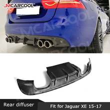 Диффузор из углеродного волокна, губа на задний бампер для Jaguar XE Sedan 4-дверный 2015 2016 2017 автомобильный FRP бампер фартук защитная пластина 2024 - купить недорого