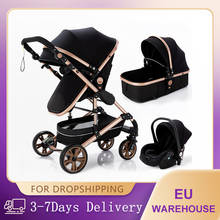 3 in 1 Baby Stroller High Landscape Stroller Baby Carriage Foldable Stroller Double-sided Newborn Pushcart Traveling Baby Cart 2024 - buy cheap