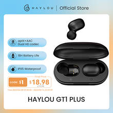 Haylou GT1 Pro с длинным Батарея HD стерео наушники-вкладыши TWS Bluetooth наушники, сенсорный Управление Беспроводной наушники с двойной Mic Шум изоляции 2024 - купить недорого