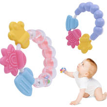 Cartoon Baby Teether Toys Educational Teeth Biting For Babies Newbron Rattle Toy Bed Bell Silicone Handbell Jingle Baby Toys 2024 - buy cheap