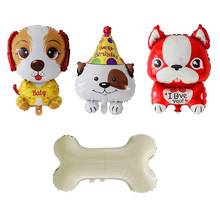 10/20/50 Pcs Funny Pet Dog Bone Balloons Love Animals Air Globos Birthday Party Decorations Baby Shower Supplies Kids Toys Gifts 2024 - buy cheap