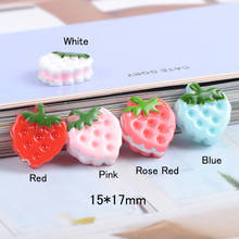10Pcs Simulation Sweet Strawberry Biscuit Flatback Resin Cabochon Miniature Fake Food DIY Phone Cake Decoration Scrapbooking 2024 - buy cheap