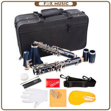 Профессиональный Falling Tune B 17 Key темно-синий цвет кларнет ABS Комплект для кларнета W/кларнет + трости + ремешок + чехол + компоненты для студентов 2024 - купить недорого