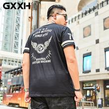 GXXH 2021 New Large Size Men's T-shirts Summer Plus Large Large Size of The Men's 5XL 6XL 7XL Round Neck Short Sleeve Tee Shirt 2024 - buy cheap