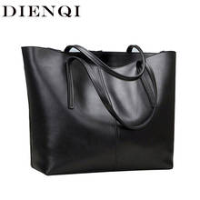 Dienqi bolsas de ombro femininas, bolsas de couro genuíno com grande capacidade, luxuosas, 2021 2024 - compre barato