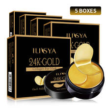 5 Boxes 24K Gold Collagen Eye Mask Eye Patches for Dark Circle Hydrating Eye Pad Anti-Wrinkles Nourishing 2024 - buy cheap