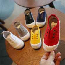 2022 Spring Summer Kids Shoes For Boys Girls Insole 14.5-19CM Candy Color Children's Casual Canvas Sneakers Soft Fashion Shoes 2024 - buy cheap