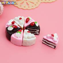 2022 New 10PCS Kawaii Flat Back DIY Miniature Artificial Fake Food Cake Resin Cabochon Decorative Craft Play Doll House Toy 2024 - buy cheap