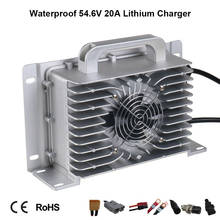 LiFePO4-cargador de litio de plomo y ácido, dispositivo de carga inteligente con sello completo, a prueba de agua, 48V, 15A, 54,6 V, 58,4 V, 58,8 V 2024 - compra barato