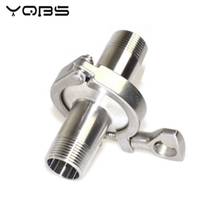 YQBS 1/2"-2"(DN15-DN50) Sanitary Stainless Steel SS304 Male Thread Ferrule Pipe Fittings+Tri Clamp+ PTFE Or Silicone Gasket 2024 - buy cheap