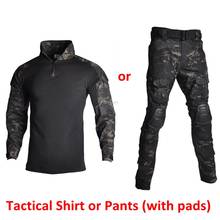 Uniformes tácticos para hombre, camisa o pantalones militares de camuflaje, ropa de caza, Airsoft, Paintball CS, ropa de caza de combate 2024 - compra barato