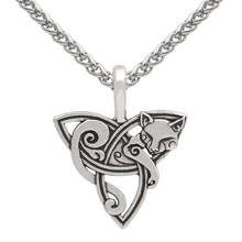 Collar vikingo con colgante de Animal para hombre, collar con colgante de zorro, Triquetra, Fenrir, joyería de moda, amuleto Supernatural, nudo 2024 - compra barato