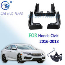 Front Rear Mud Flaps For Honda/Civic Sedan 2016 2017 2018 Fender Splash Guards Mudguard Mudflaps Car Accessories 2024 - buy cheap