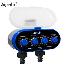 Ball Valve Electronic Automatic Watering Two Outlet Four Dials  Water Timer Garden Irrigation Controller for Garden, Yard #21032 2024 - купить недорого