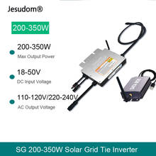 Inversor Solar de onda sinusoidal pura MPPT, 200W, 250W, 300W, 350W, IP65, to100V-240VAC de conexión a red de 18-50VDC con colector de monitoreo 2024 - compra barato