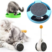 Promotion Cat Toy Pet Interactive Toy Cat Four-Layer Turntable Pet Intelligence Track Tower Funny Cat Toy Board 4 Balls 4 Layers 2024 - compre barato